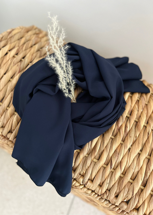 Hijab Soie de Médine (marine)