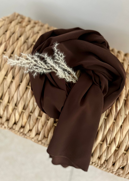 Hijab Soie de Médine (marron)